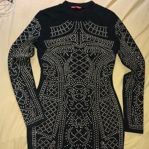 Black & Gold embedded dress